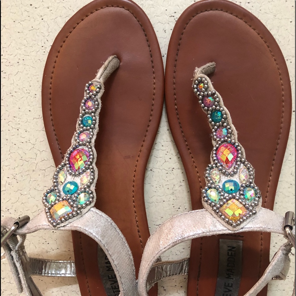 Steve Madden Women’s Rhinestone Thong Sandals